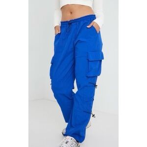 Garage The Chloe Nylon Parachute Pant Blue